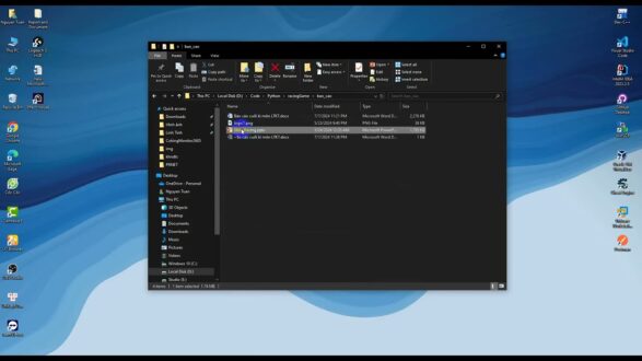 demo bao cao code game python du 1 2026